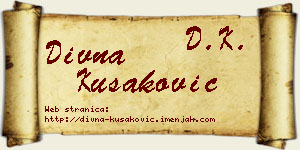 Divna Kušaković vizit kartica